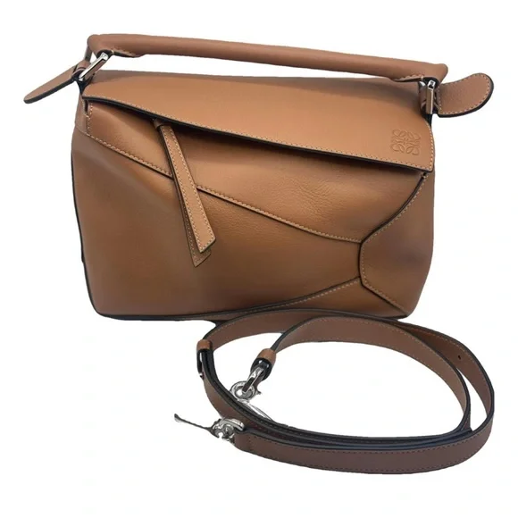 Loewe small tan calfskin puzzle bag - Picture 1 of 12
